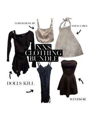 XXS goth/going out starter pack clothing bundle